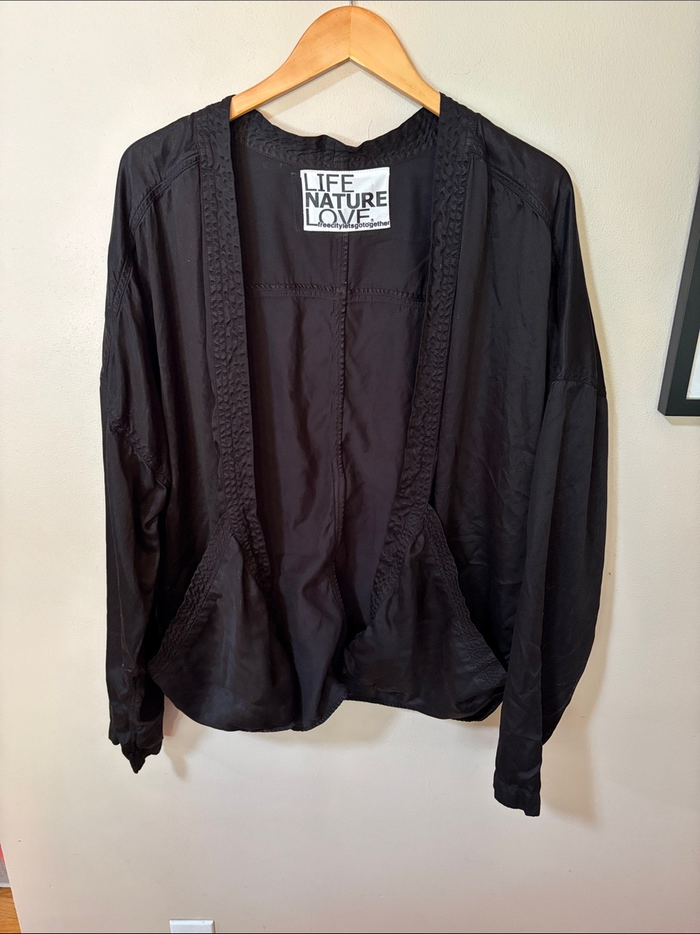 Free city kimono satin jacket version 3